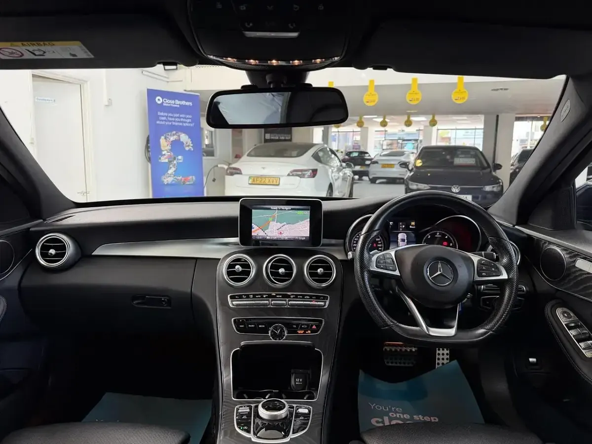 Used Mercedes C220 AMG line 2018 Blue Sedan