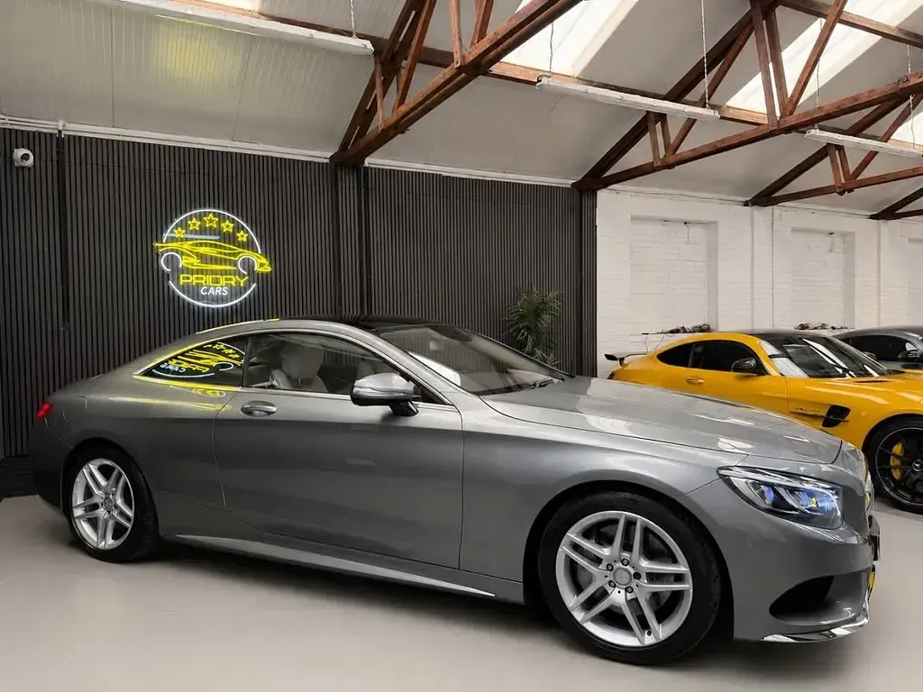 Used Mercedes S500 AMG line 455 HP (334 kW) 2015 Silver Coupe