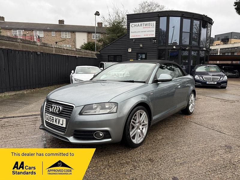 Grey Used 2008 Audi A3 Cabriolet S-Line Cabriolet | £2,950 (Fair price) - Image 1/3
