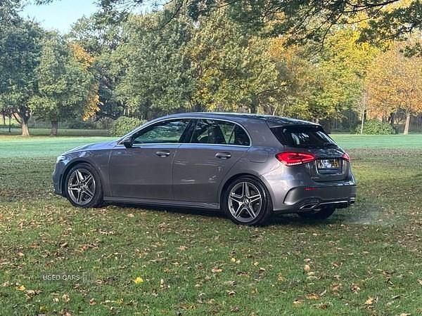 Used Mercedes A200 AMG line 163 HP (119 kW) 2019 Grey Hatchback