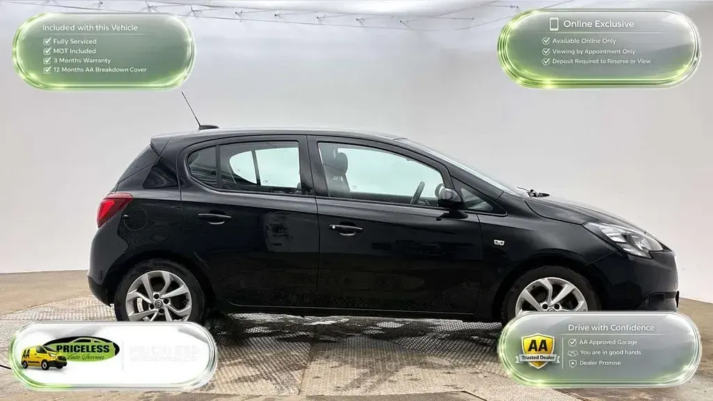 Used Vauxhall Corsa 90 HP (66 kW) 2019 Black Hatchback