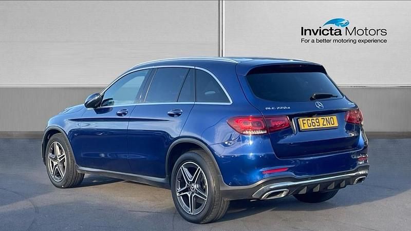 Used Mercedes GLC220 AMG line 194 HP (142 kW) 2019 Blue Estate
