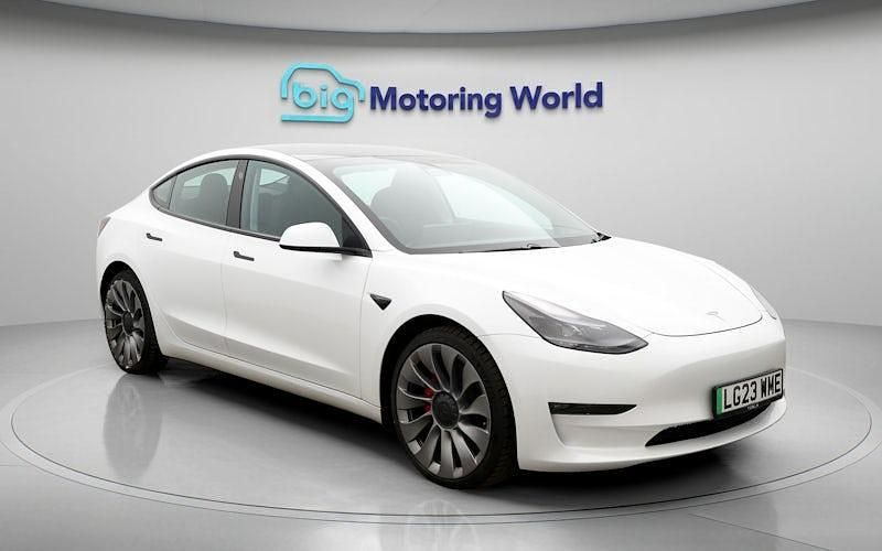 Used Tesla Model 3 Performance 461 kW (627 HP) 2023 White Sedan