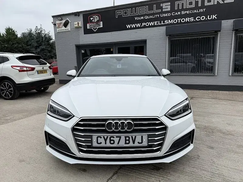 Second-hand Audi A5 S-Line 190 CP (139 kW) 2018 Alb Coupe