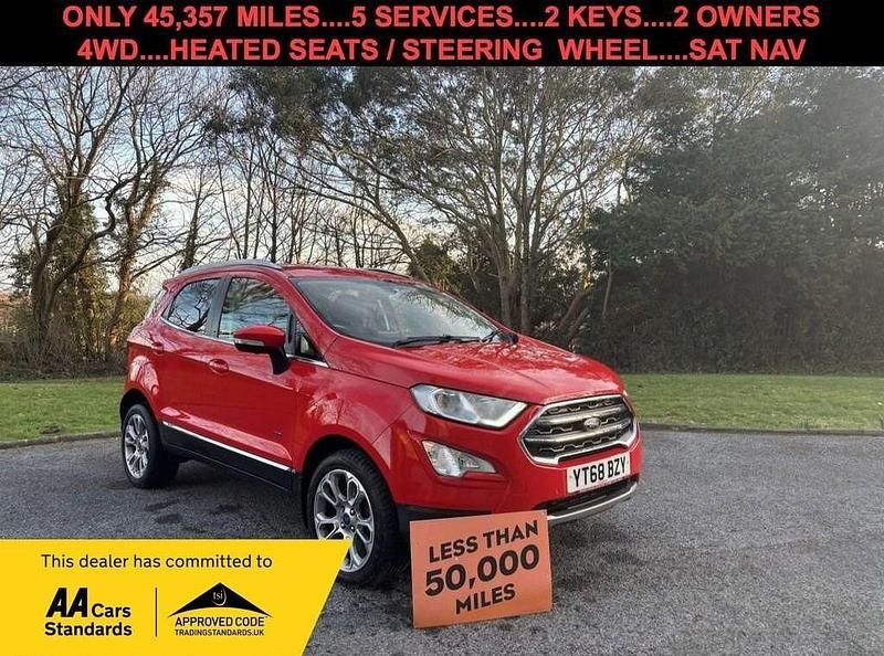 Red Used 2018 Ford Ecosport Titanium SUV | £8,995 (Good price) - Image 1/3