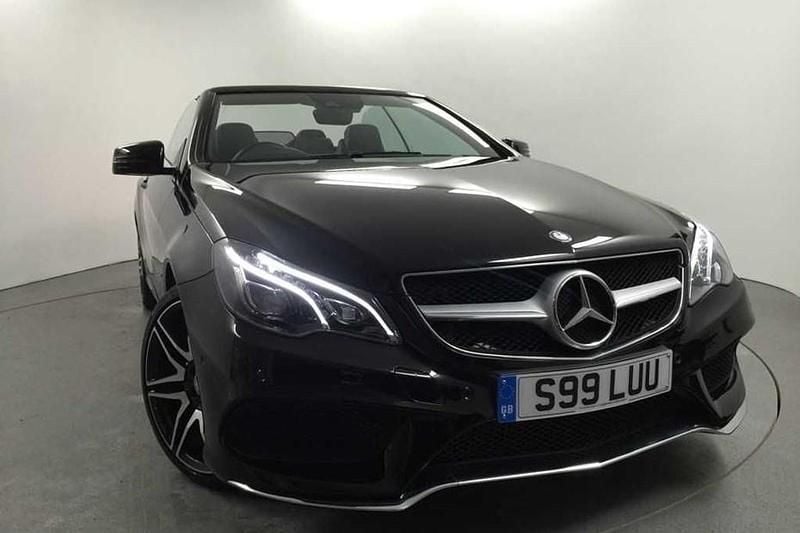 Used Mercedes E250 AMG line 2015 Black Cabriolet