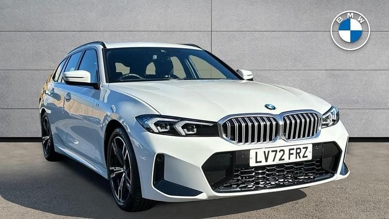 White Used 2022 BMW 320 M Sport Estate | £26,927 (Fair price) - Image 1/4