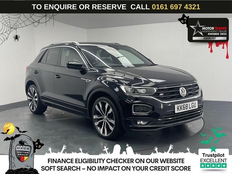 Black Used 2019 VW T-Roc R-line SUV | £14,270 (Fair price) - Image 1/3