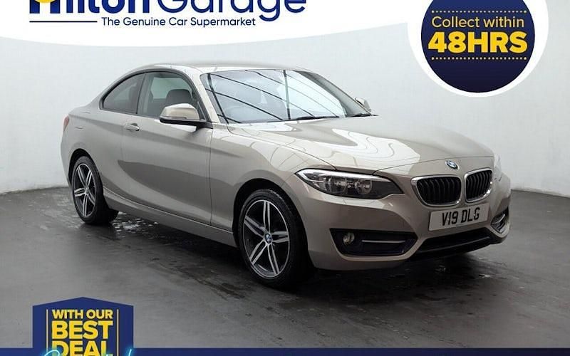 Used BMW 218 Sport Line 136 HP (100 kW) 2017 Silver Coupe