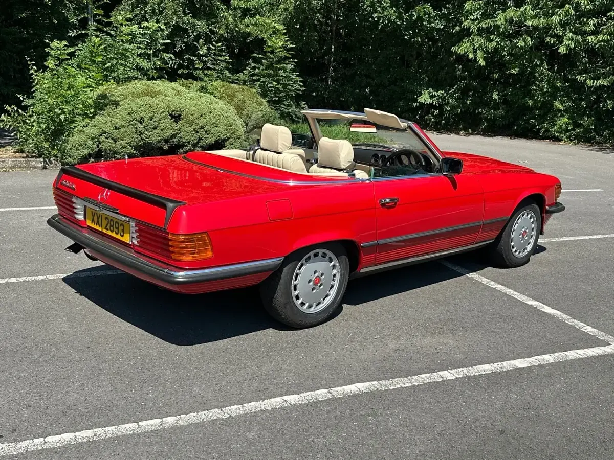 Used Mercedes SL280 1983 Red Cabriolet