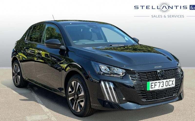 Black New 2024 Peugeot e-208 Style Hatchback | £17,249 - Image 1/4