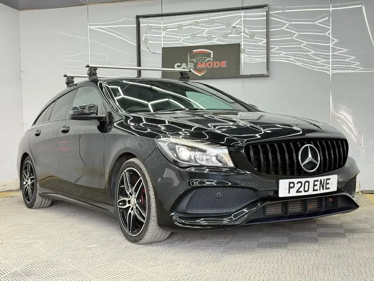 Used Mercedes CLA200 Shooting Brake AMG line 136 HP (100 kW) 2017 Black Estate