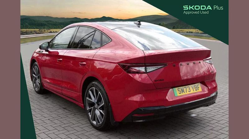 Used Skoda Enyaq iV SportlinePlus 210 kW (286 HP) 2024 Red SUV