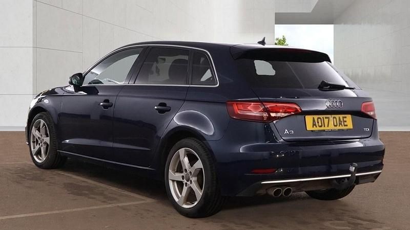 Used Audi A3 Sport 150 HP (110 kW) 2017 Cosmos blue Hatchback