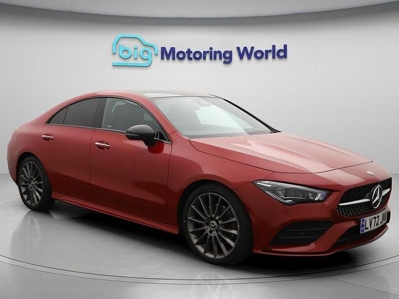 Red Used 2022 Mercedes CLA200 AMG line Coupe | £28,000 (Expensive) - Image 1/4
