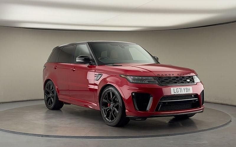 Firenze red Used 2021 Land Rover Range Rover Sport SVR SUV | £48,400 (Good price) - Image 1/4