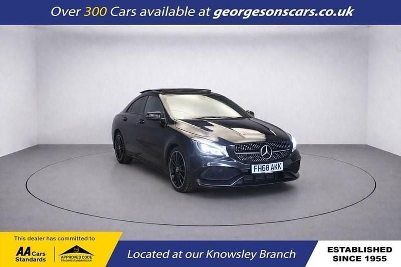 Used Mercedes CLA200 AMG line 156 HP (114 kW) 2019 Black Coupe