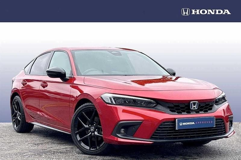 Premium crystal red Used 2025 Honda Civic Sport Hatchback | £27,995 (Super price) - Image 1/4