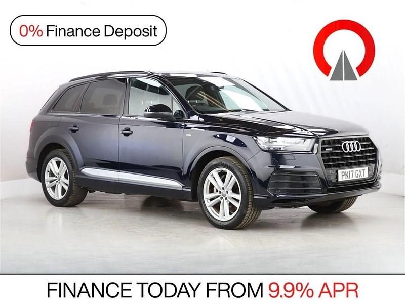Used Audi Q7 S-Line 272 HP (200 kW) 2017 Blue SUV