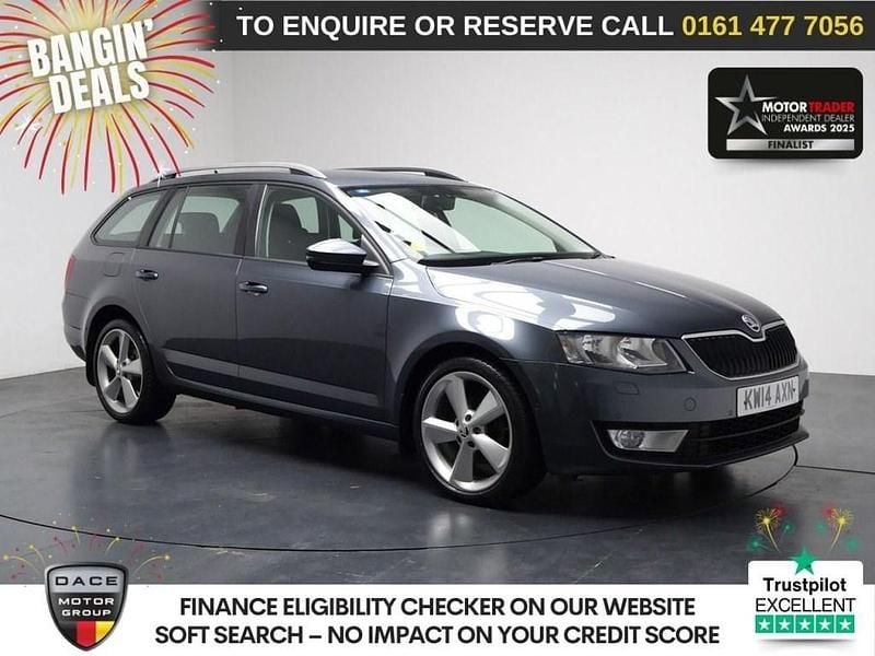 Grey Used 2014 Skoda Octavia Elegance Estate | £7,990 (Good price) - Image 1/3