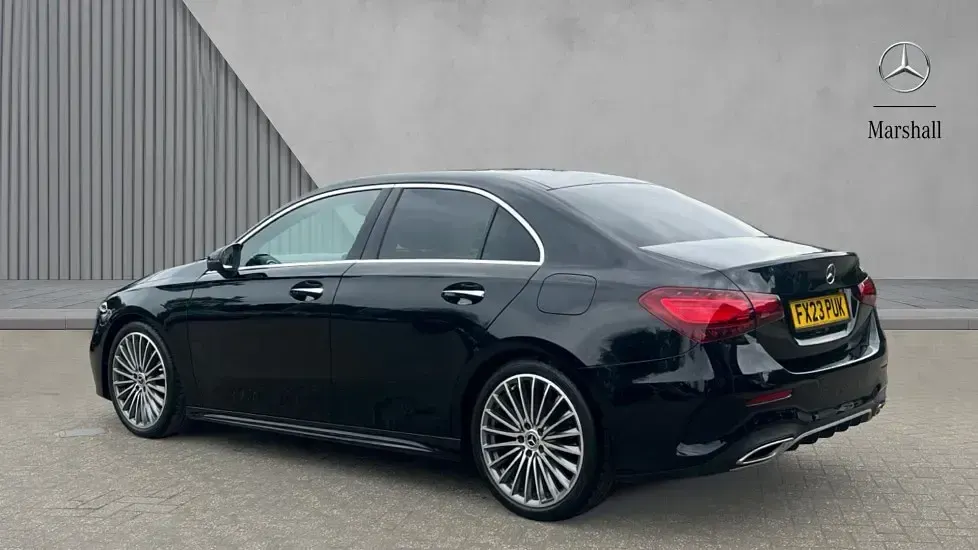 Used Mercedes A200 AMG Line Premium Plus 163 HP (119 kW) 2023 Cosmos black metallic