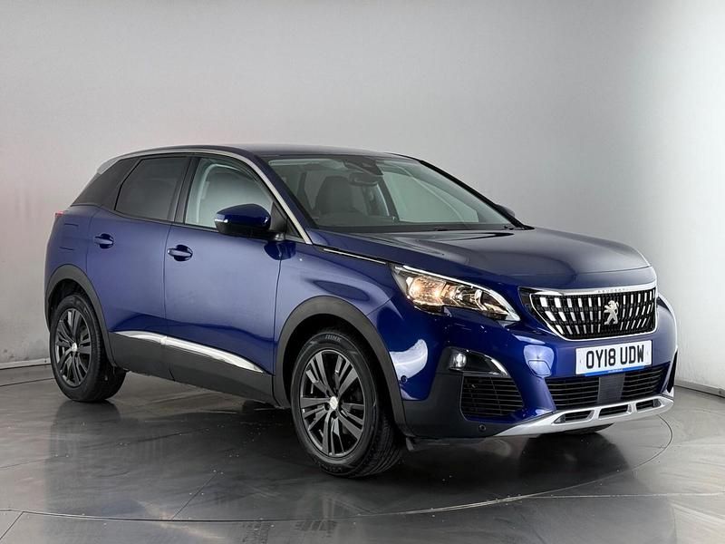 Blue Used 2018 Peugeot 3008 Allure Hatchback | £11,050 (Good price) - Image 1/3