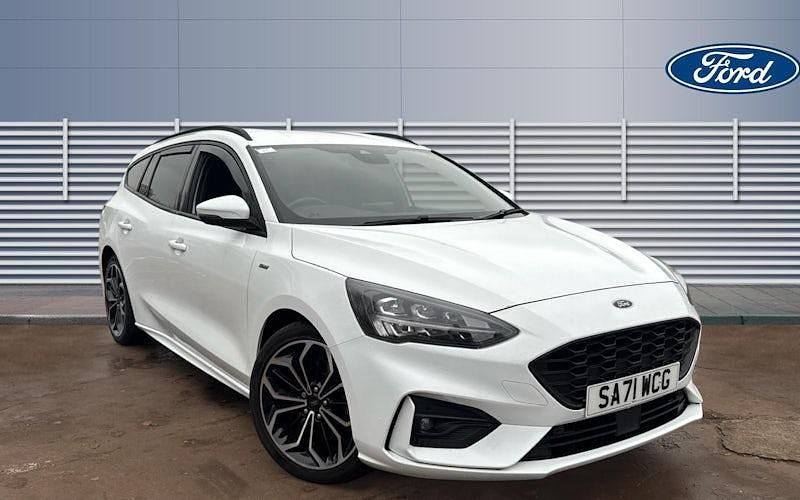 White Used 2020 Ford Focus ST-Line X Estate | £17,192 (A bit pricey) - Image 1/4