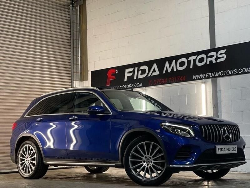 Blue Used 2018 Mercedes GLC250 AMG line SUV | £20,995 (Fair price) - Image 1/4