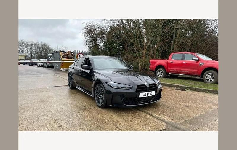 Black sapphire metallic paint Used 2024 BMW M3 Competition Edition Sedan | £68,195 (Fair price) - Image 1/4