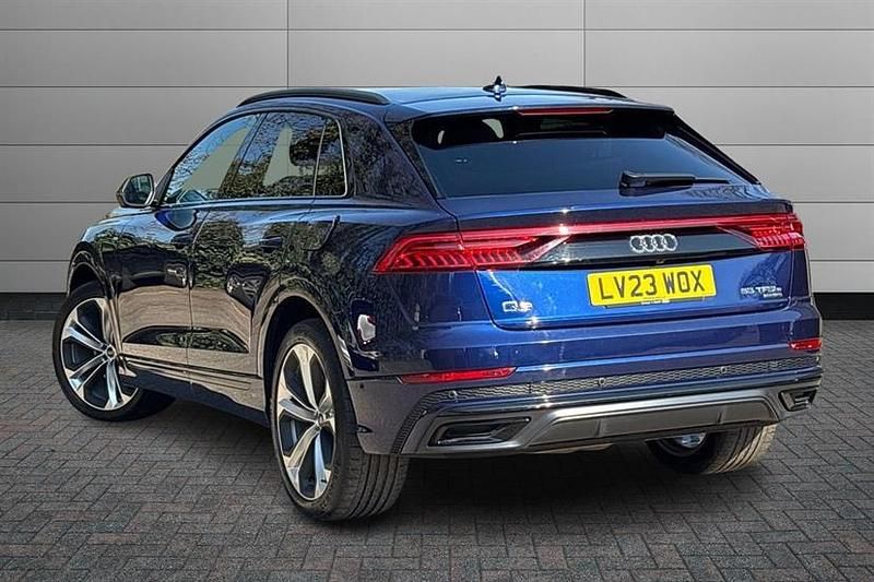 Used Audi Q8 Comfort 381 HP (280 kW) 2023 Navarra blue SUV