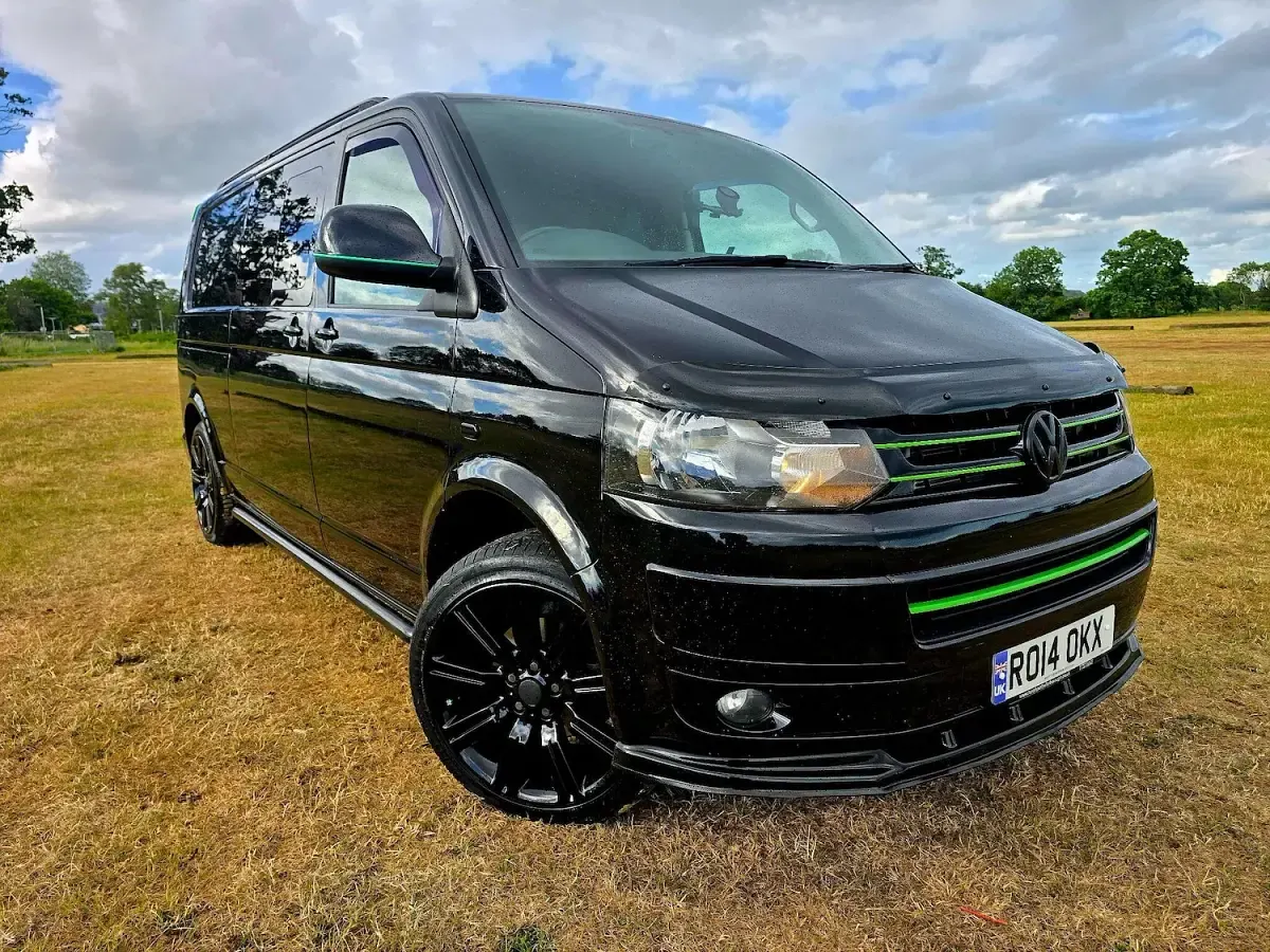 Used VW T5 Highline 140 HP (102 kW) 2014 Black Van