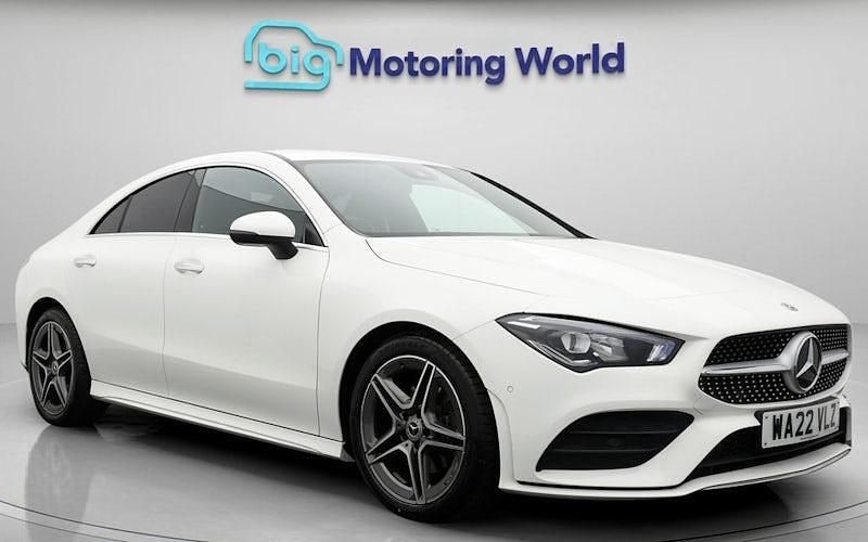 Used Mercedes CLA180 AMG line 136 HP (100 kW) 2022 White Sedan