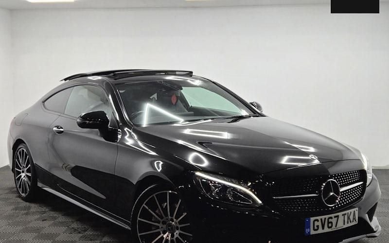 Used Mercedes C200 AMG Line Premium 184 HP (135 kW) 2018 Black Coupe