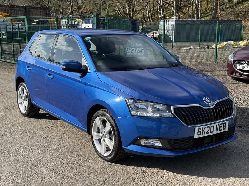 Used Skoda Fabia SE L 110 HP (80 kW) 2020 Blue Hatchback