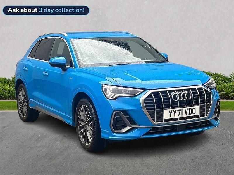Blue Used 2022 Audi Q3 S-Line SUV | £21,565 (Super price) - Image 1/4