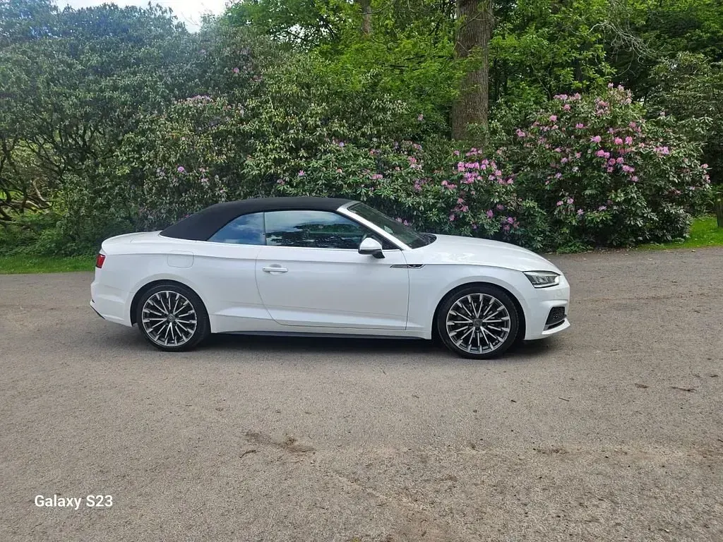 Used Audi A5 Cabriolet S-Line 190 HP (139 kW) 2017 White Cabriolet