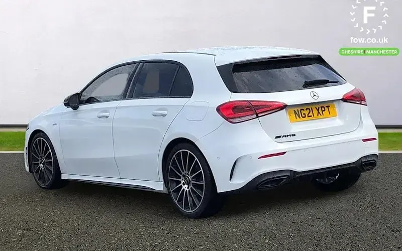 Used Mercedes A200 Exclusive 150 HP (110 kW) 2020 White Hatchback