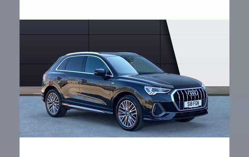 Black Used 2021 Audi Q3 S-Line SUV | £23,542 (Good price) - Image 1/4