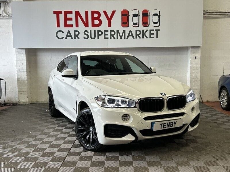 White Used 2017 BMW X6 M Sport SUV | £22,795 (Fair price) - Image 1/4