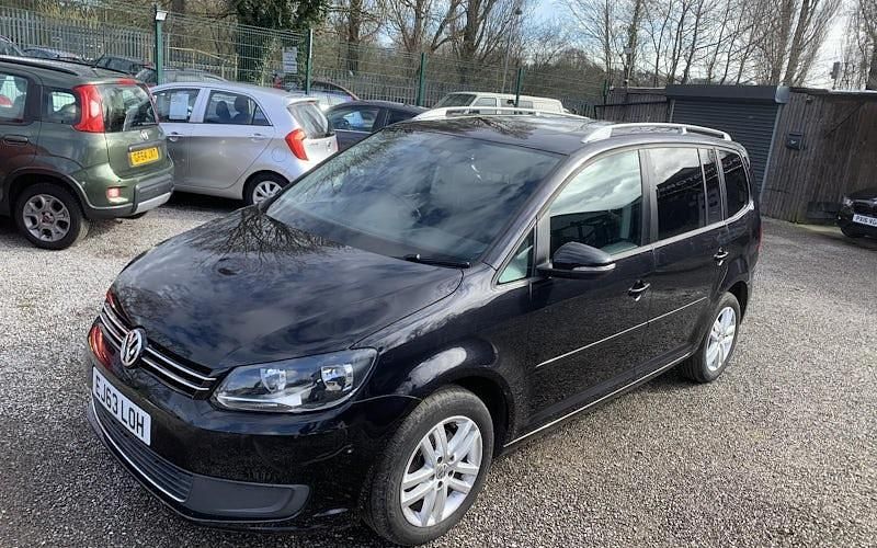 Used VW Touran SE 105 HP (77 kW) 2014 Black MPV