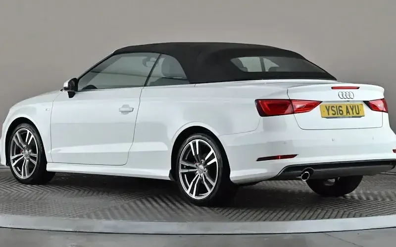 Used Audi A3 Cabriolet S-Line 110 HP (80 kW) 2016 White Cabriolet