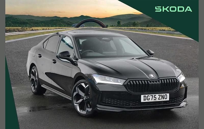 Used Skoda Superb SportLine 200 HP (147 kW) 2025 Midnight black metallic Hatchback