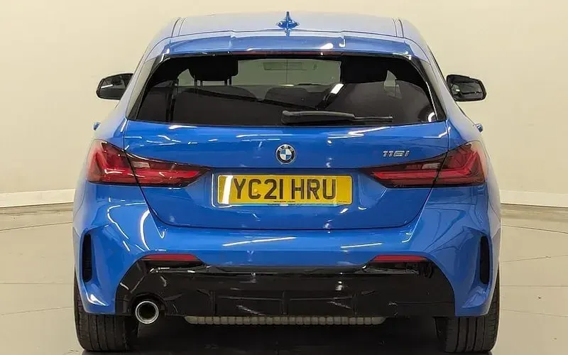 Used BMW 118 M Sport 136 HP (100 kW) 2021 Blue Hatchback