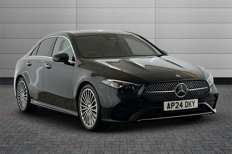 Black Used 2024 Mercedes A200 AMG Line Premium Plus Sedan | £28,050 (A bit pricey) - Image 1/4