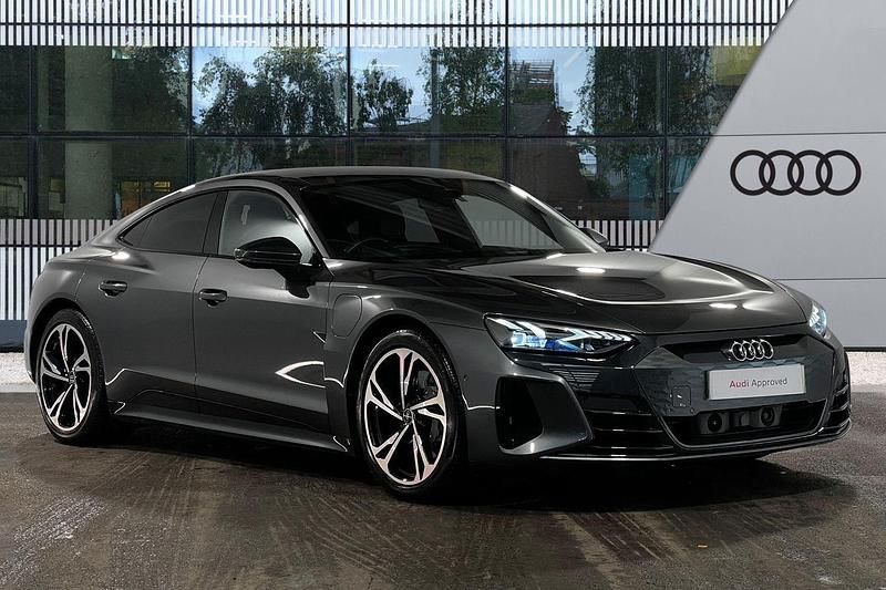 Grey Used 2021 Audi e-tron GT quattro Black Edition Sedan | £46,999 (Expensive) - Image 1/4
