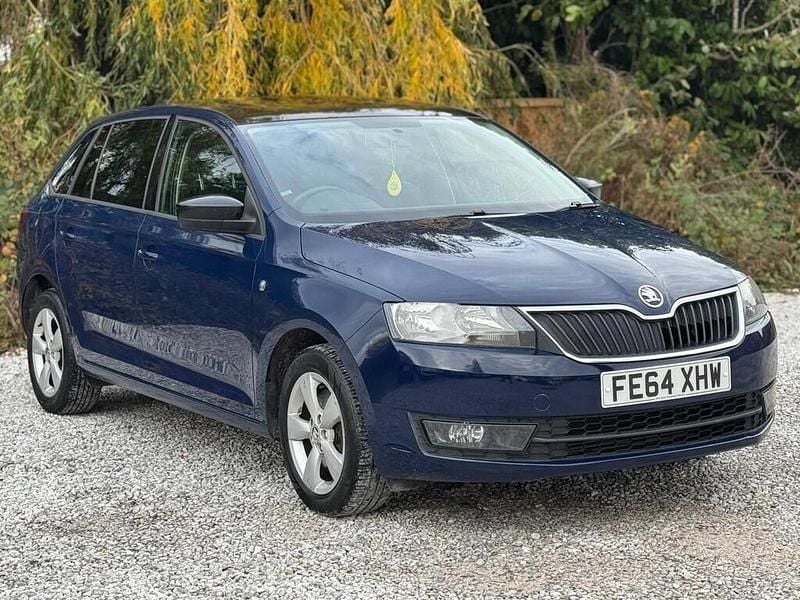 Used Skoda Rapid SE 90 HP (66 kW) 2014 Blue Hatchback