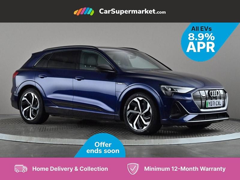 Blue Used 2021 Audi e-tron Black Edition SUV | £30,197 (Fair price) - Image 1/3