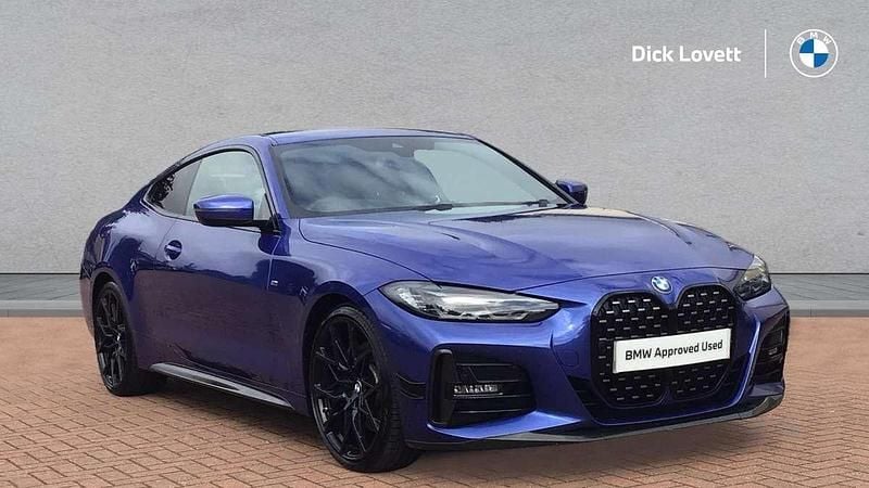 Blue Used 2021 BMW 420 M Sport Coupe | £25,995 (A bit pricey) - Image 1/4