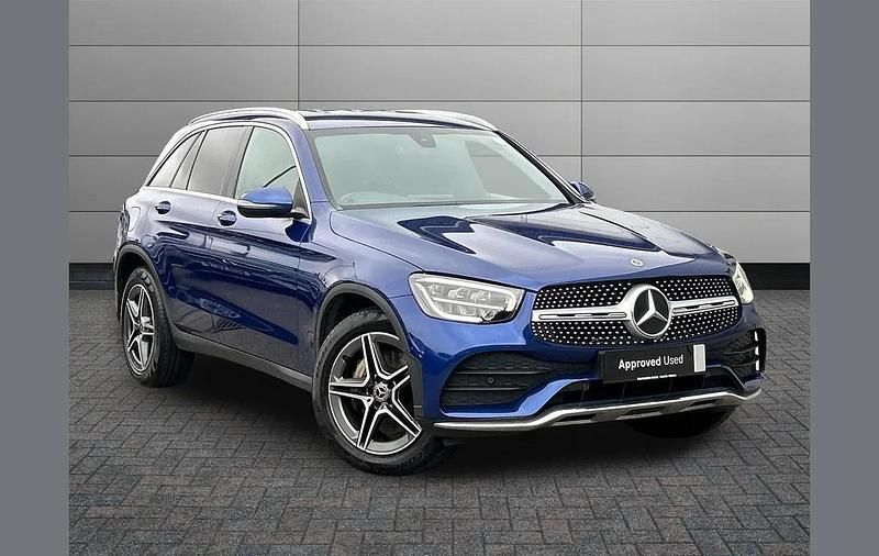 Used Mercedes GLC220 AMG line 191 HP (140 kW) 2020 Blue SUV
