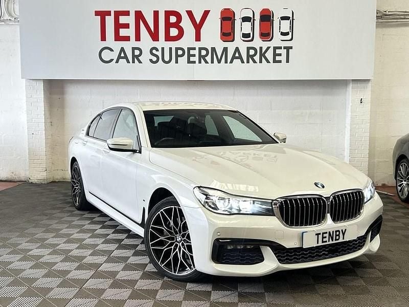 White Used 2017 BMW 740 M Sport Sedan | £19,795 - Image 1/3